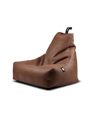 Extreme Lounging Chestnut Mighty B Luxury Indoor Faux Leather Bean Bag - Image 2 of 2