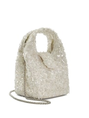 Dune London Cream Bouquette Bridal Floral Trim Grab Bag - Image 5 of 7