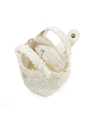 Dune London Cream Bouquette Bridal Floral Trim Grab Bag - Image 6 of 7