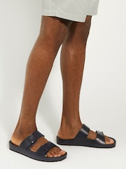 Dune London Blue Intells Double Strap Sandals - Image 1 of 6