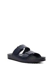 Dune London Blue Intells Double Strap Sandals - Image 4 of 6
