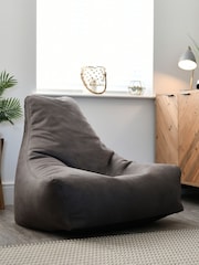 Extreme Lounging Slate Mighty B Luxury Indoor Faux Leather Bean Bag - Image 1 of 2