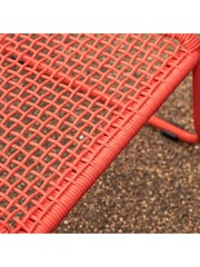 Gallery Home Orange Creston Garden Lounge Chair with Footstool - Image 3 of 4