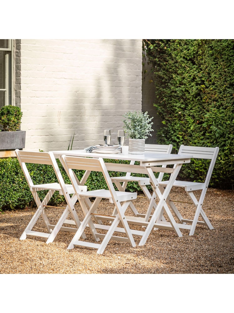 Gallery Home White Fairfield Garden Dining Set - Image 1 of 9