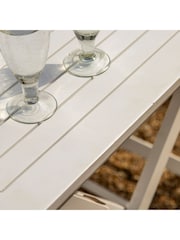 Gallery Home White Fairfield Garden Dining Set - Image 4 of 9