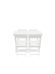 Gallery Home White Fairfield Garden Dining Set - Image 9 of 9