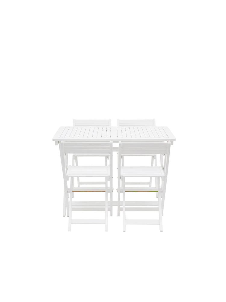 Gallery Home White Fairfield Garden Dining Set - Image 9 of 9