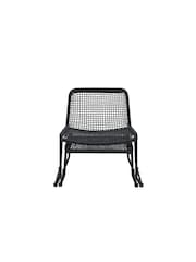 Gallery Home Black Creston Garden Lounge Chair with Footstool - Image 1 of 1