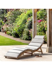 Gallery Home Natural Aeneas Garden Sunlounger - Image 1 of 7