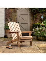 Gallery Home Natural Watson Garden Lounge Chair with Footstool - Image 1 of 5