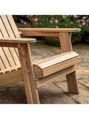 Gallery Home Natural Watson Garden Lounge Chair with Footstool - Image 2 of 5