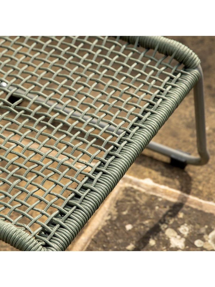 Gallery Home Green Creston Garden Lounge Chair with Footstool - Image 10 of 10