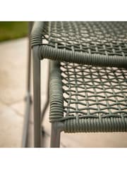 Gallery Home Green Creston Garden Lounge Chair with Footstool - Image 4 of 10