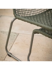 Gallery Home Green Creston Garden Lounge Chair with Footstool - Image 6 of 10