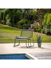Gallery Home Green Creston Garden Lounge Chair with Footstool - Image 7 of 10