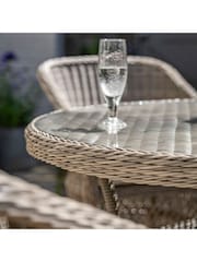 Gallery Home Natural Rahan Garden 6 Seater Round Dining Set - Image 4 of 7