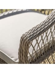 Gallery Home Natural Rahan Garden 6 Seater Round Dining Set - Image 5 of 7