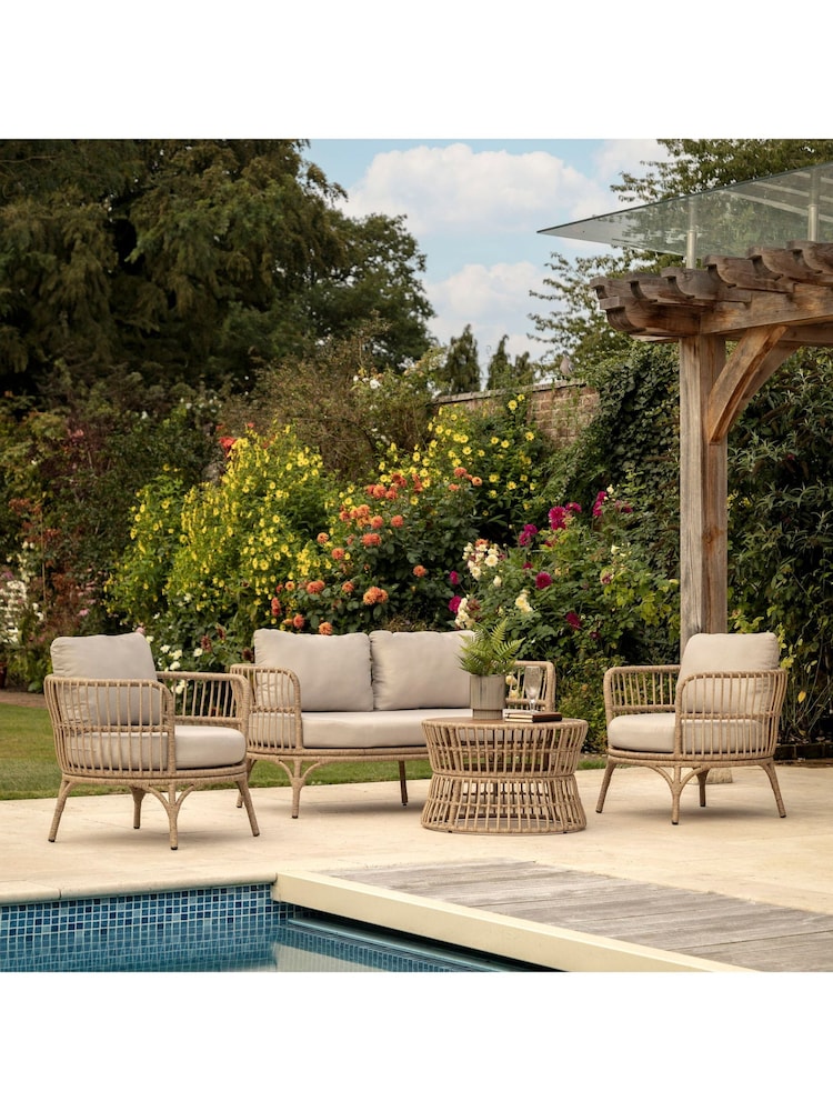 Gallery Home Natural Ovando Garden Lounge Set - Image 1 of 7