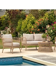 Gallery Home Natural Ovando Garden Lounge Set - Image 2 of 7