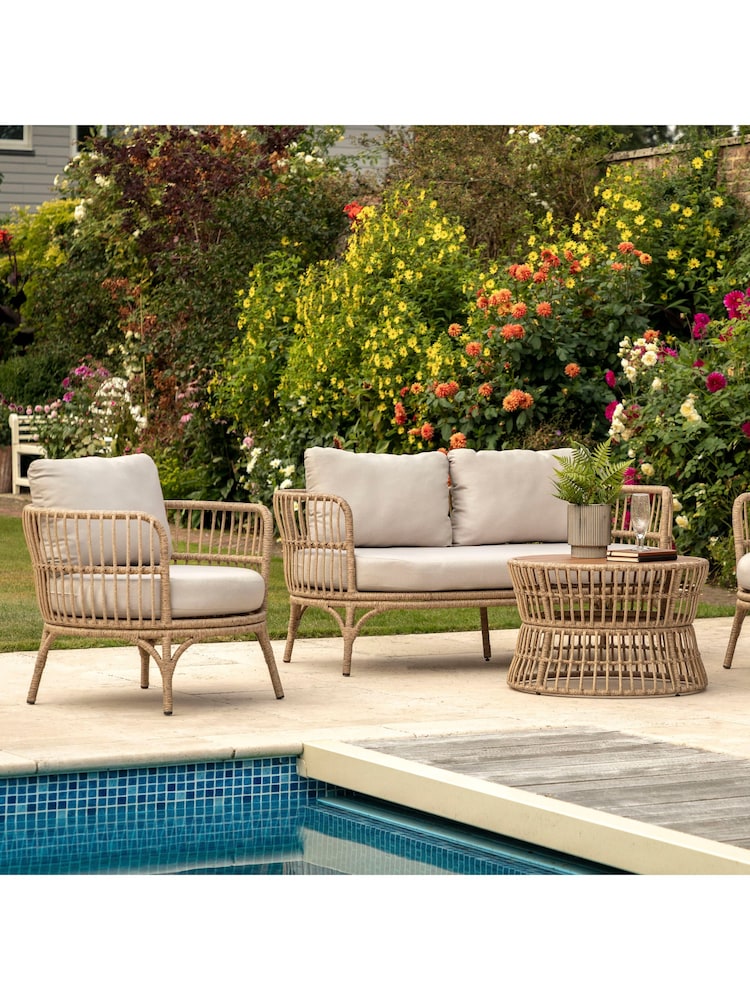 Gallery Home Natural Ovando Garden Lounge Set - Image 2 of 7