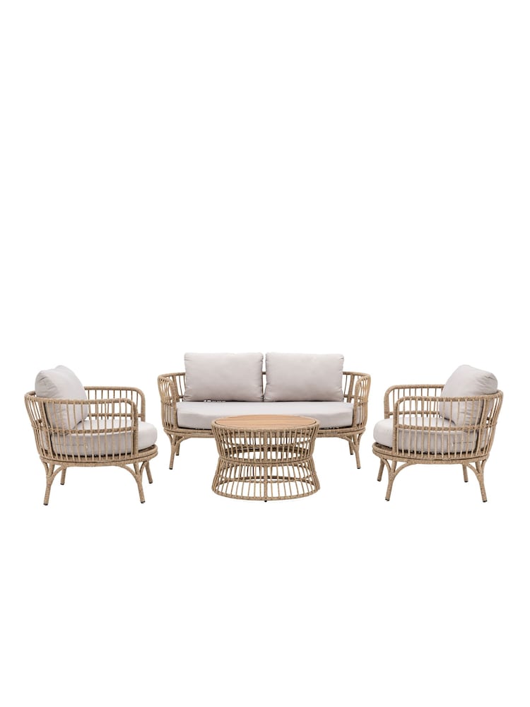 Gallery Home Natural Ovando Garden Lounge Set - Image 7 of 7