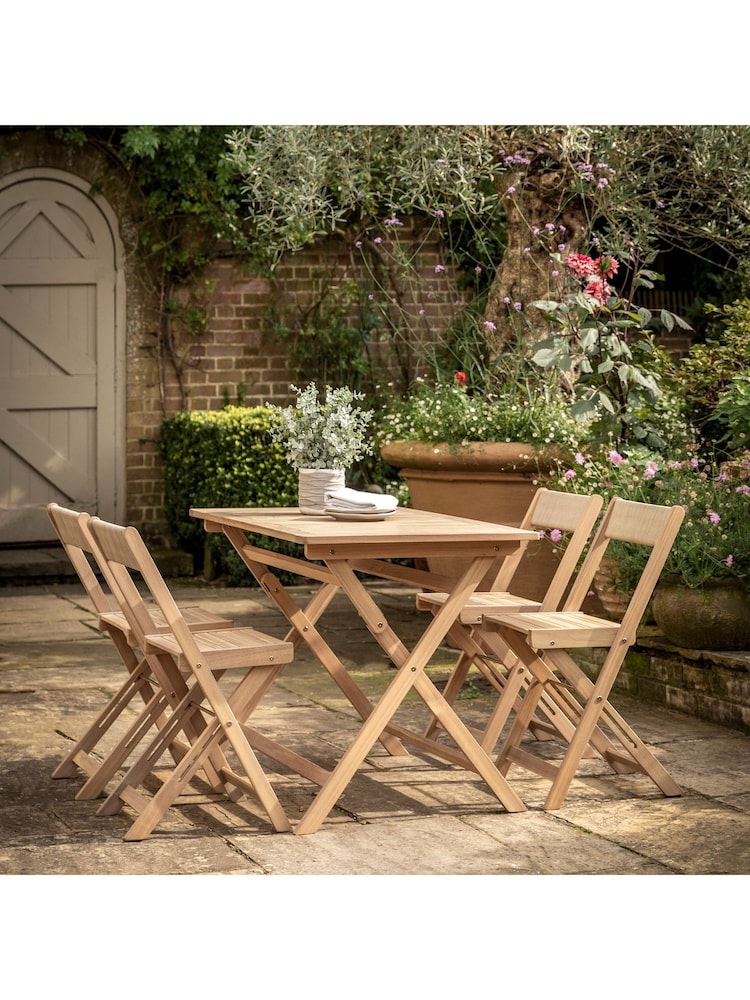 Gallery Home Natural Fairfield Garden Dining Set - Image 1 of 5