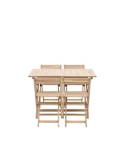 Gallery Home Natural Fairfield Garden Dining Set - Image 5 of 5