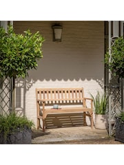 Gallery Home Natural Edgar Garden Bench - Image 1 of 10