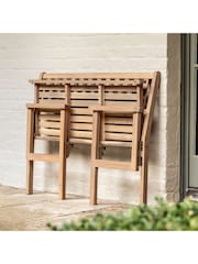 Gallery Home Natural Edgar Garden Bench - Image 2 of 10