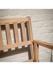 Gallery Home Natural Edgar Garden Bench - Image 4 of 10