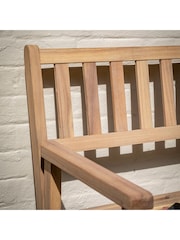 Gallery Home Natural Edgar Garden Bench - Image 7 of 10