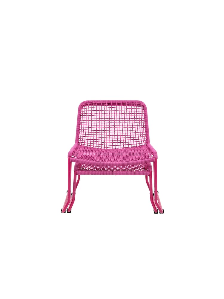 Gallery Home Pink Creston Garden Lounge Chair with Footstool - Image 8 of 8