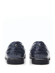 Moda in Pelle Evvaa Flat Slip on Tassle Leather Barrel Loafers - Image 3 of 4
