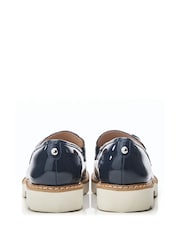 Moda In Pelle Evella Chunky Chain Trim Loafers - Image 3 of 4