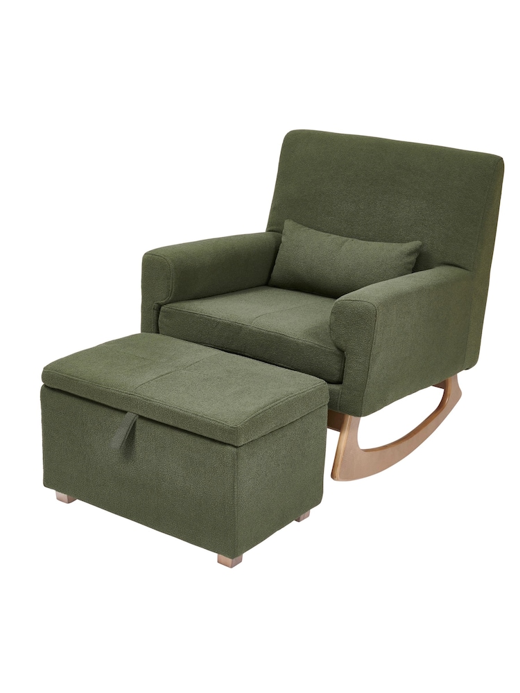 Gaia Baby Forest Green Serena Nursing Rocking Chair - Image 5 of 5 Gaia Baby Forest Green Serena Nursing Rocking Chair - Image 5 of 5