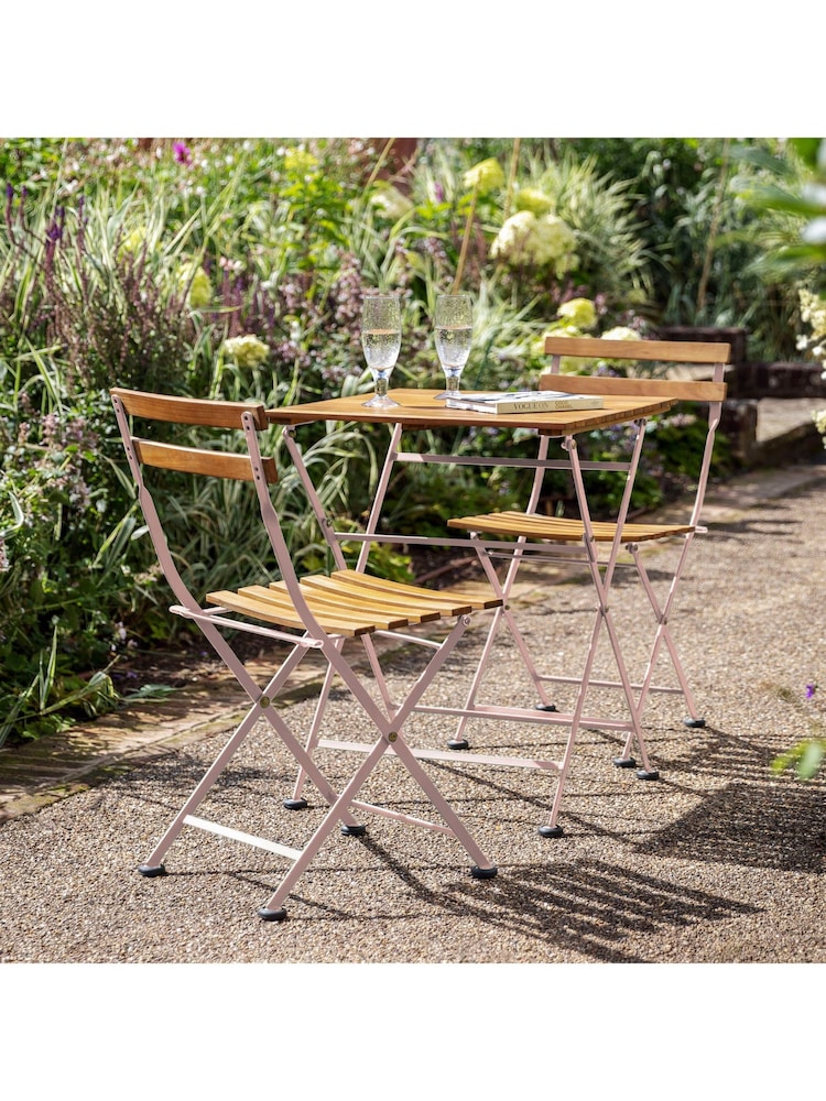 Gallery Home Pink Almira Garden Bistro Set - Image 1 of 6