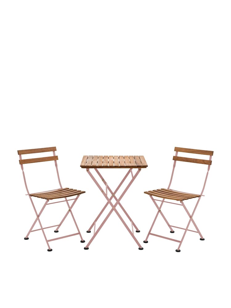 Gallery Home Pink Almira Garden Bistro Set - Image 6 of 6