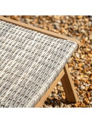 Gallery Home Natural Chelen Garden Lounge Chair with Footstool - Image 8 of 9