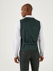Skopes Green Harcourt Single Breasted Tailored Fit Suit Waistcoat - Image 4 of 6