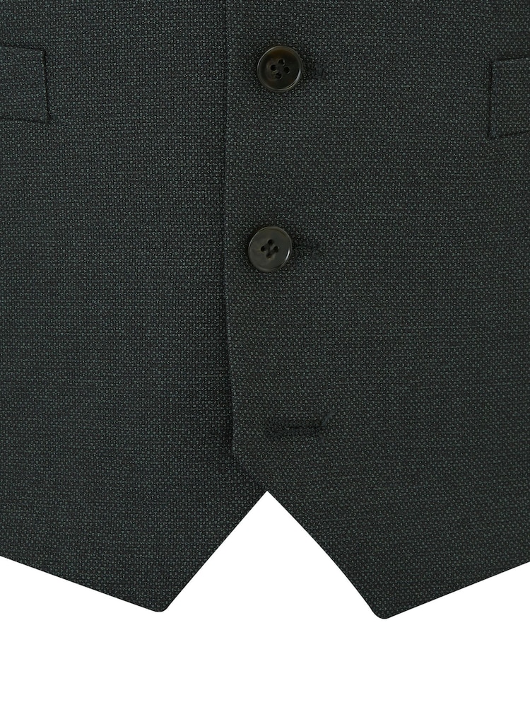Skopes Green Harcourt Single Breasted Tailored Fit Suit Waistcoat - Image 6 of 6
