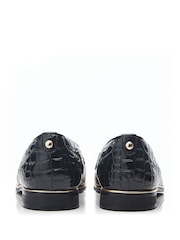Moda in Pelle Evvaa Flat Slip on Tassle Leather Barrel Loafers - Image 3 of 4