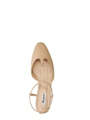 Dune London Pink Heya T-Bar Open Flat Ballet Slingback Heels - Image 6 of 6
