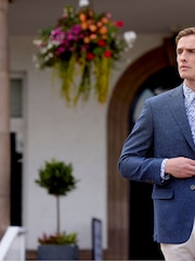 Skopes Blue Tailored Fit Cole Jacket - Image 5 of 10