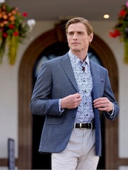 Skopes Blue Tailored Fit Cole Jacket - Image 6 of 10