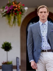 Skopes Blue Tailored Fit Cole Jacket - Image 7 of 10