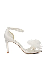 Dune London White Memorise Bridal Corsage Sandals - Image 3 of 6