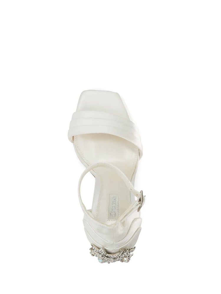 Dune London White Meridians Bridal Star Heel Sandals - Image 6 of 6 Dune London White Meridians Bridal Star Heel Sandals - Image 6 of 6