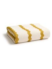Christy Ochre Takeaway Retro Style Lightweight Beach Towel - Image 1 of 3