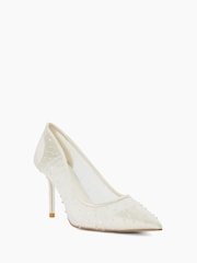 Dune London Bespoke Bridal Pleat Mesh Courts - Imagem 4 de 6