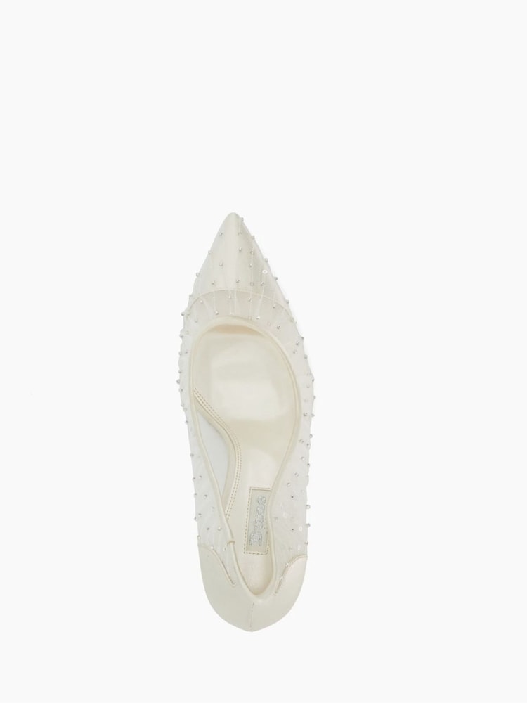 Dune London Bespoke Bridal Pleat Mesh Courts - Imagem 6 de 6